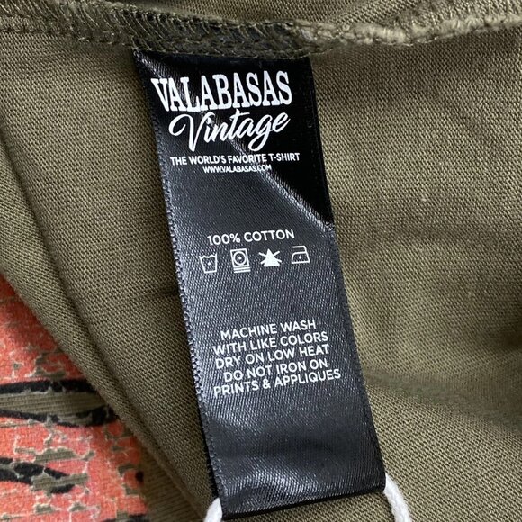 Valabasas Men's "V Paradise" Graphic T-Shirt Vintage Grey Size M | Short Sleeve - Picture 12 of 12